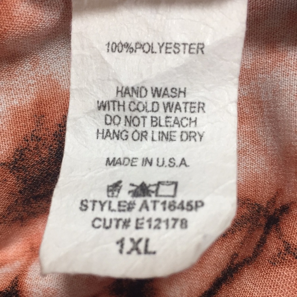 Auditions Open Front Mixed Print Cardigan Size 1xl - image 8